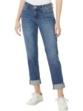 Kut from the Kloth Women's Boyfriend Jeans - Medium Blue Wash